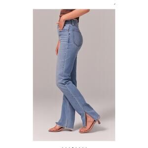 Abercrombie & Fitch Light Blue Straight Leg Jeans